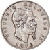 Moneta, Italia, Vittorio Emanuele II, 5 Lire, 1876, Rome, MB+, Argento, KM:8.4