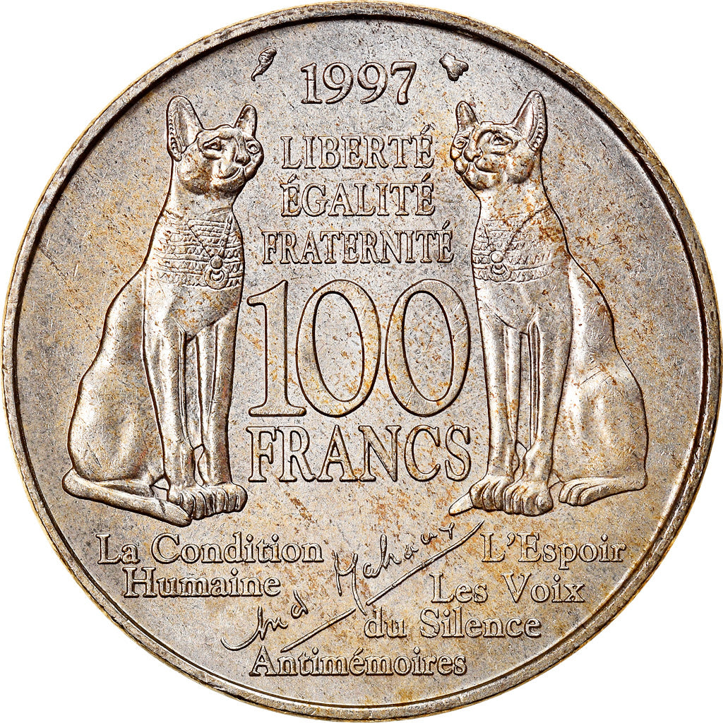 Monnaie, France, André Malraux, 100 Francs, 1997, SUP+, Argent, Gadoury:954