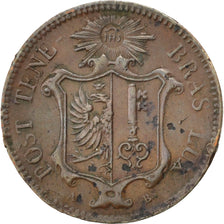 CANTONI SVIZZERI, GENEVA, Centime, 1847, MB, Rame, KM:132