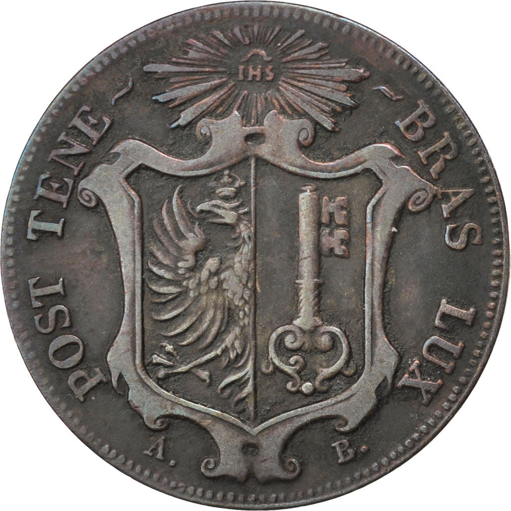 CANTONI SVIZZERI, GENEVA, 10 Centimes, 1847, BB, Biglione, KM:134