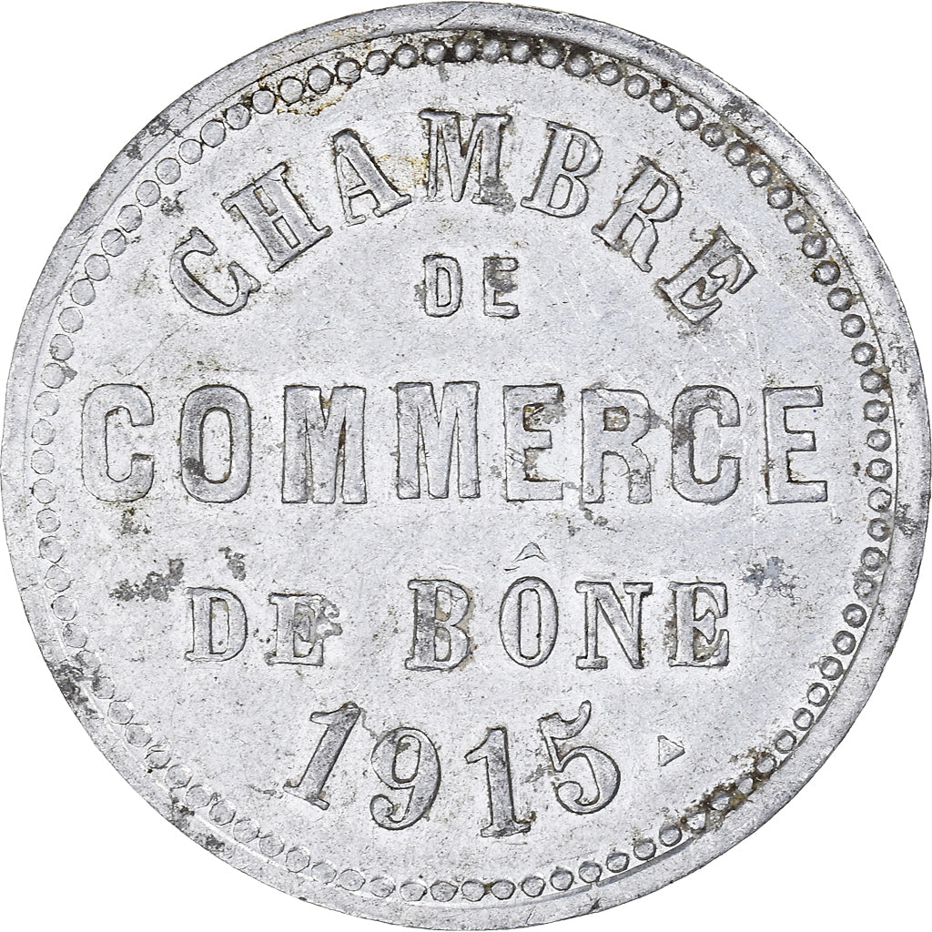 Coin, Algeria, Chambre de Commerce, Bône, Bône, 10 Centimes, VF(20-25)