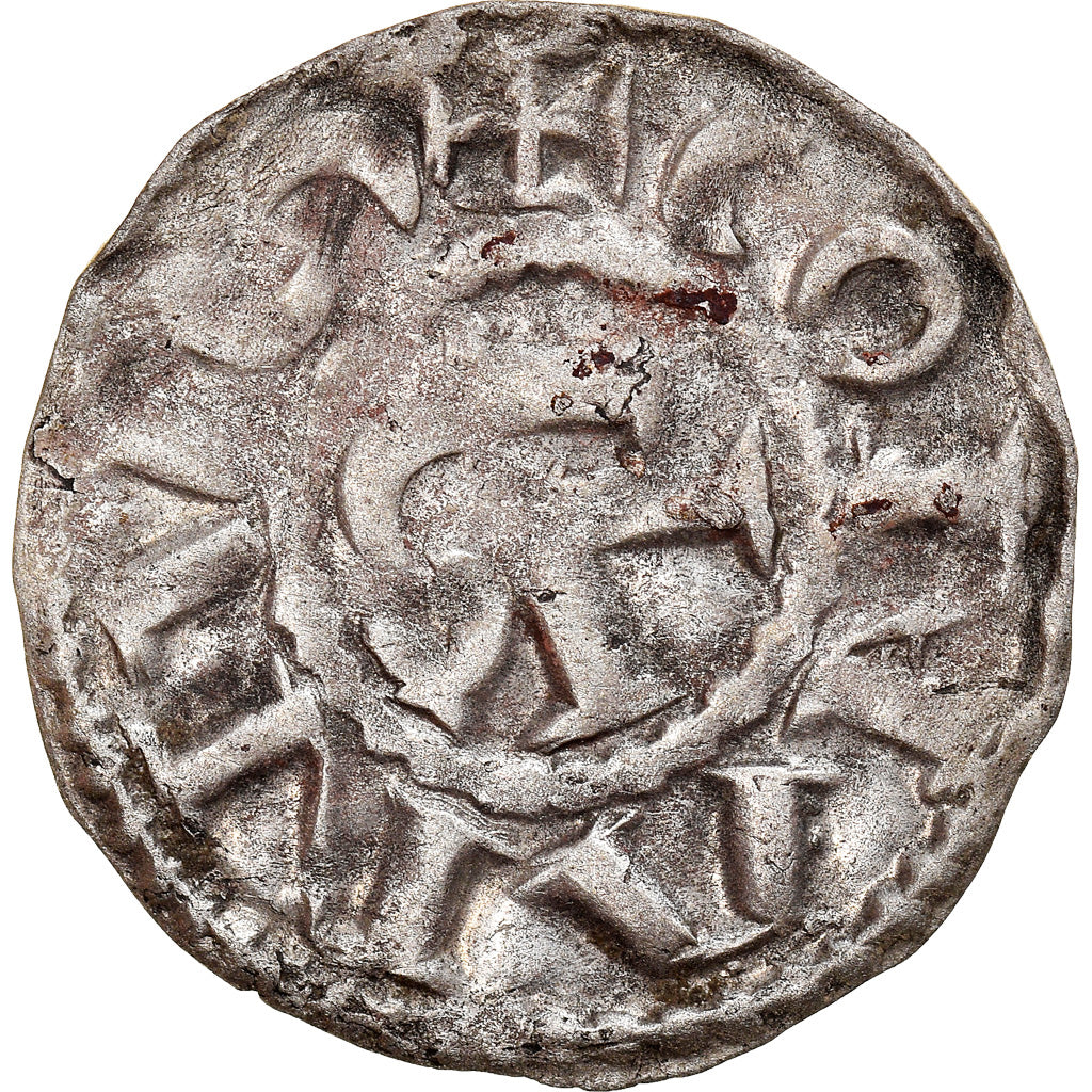 Moeda, França, Bretagne, Conan III, Denier, 1112-1148, Rennes, EF(40-45)