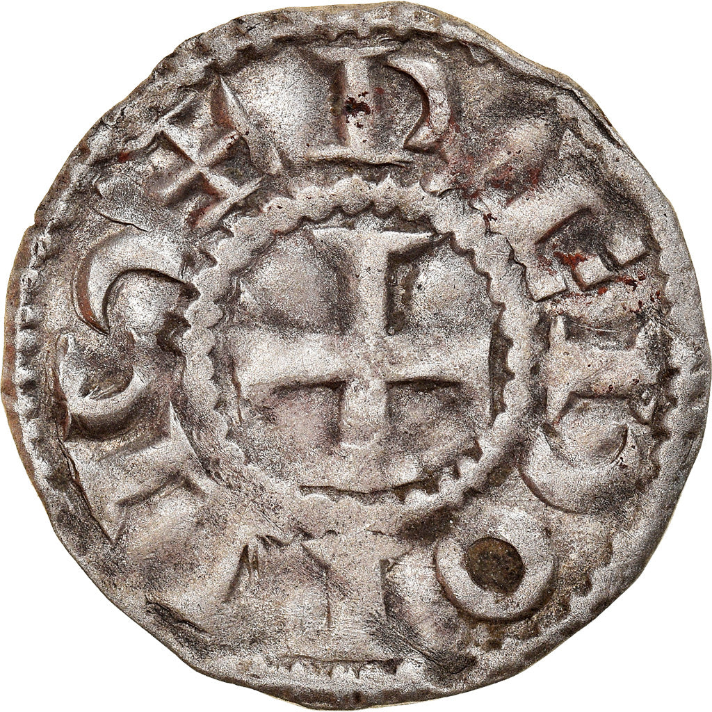 Moeda, França, Bretagne, Conan III, Denier, 1112-1148, Rennes, EF(40-45)