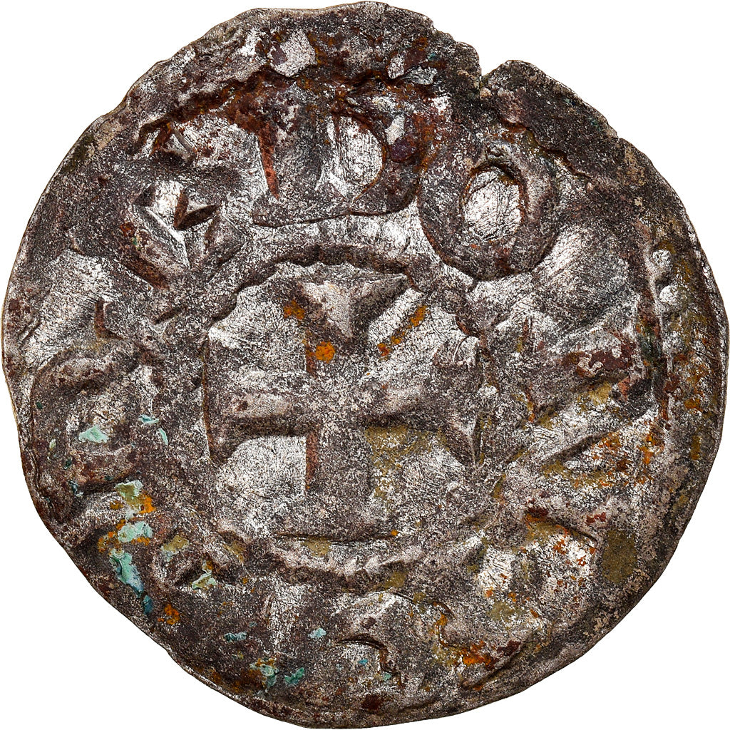 Munten, Frankrijk, Bretagne, Conan III, Denier, 1112-1148, Rennes, PR, Zilver