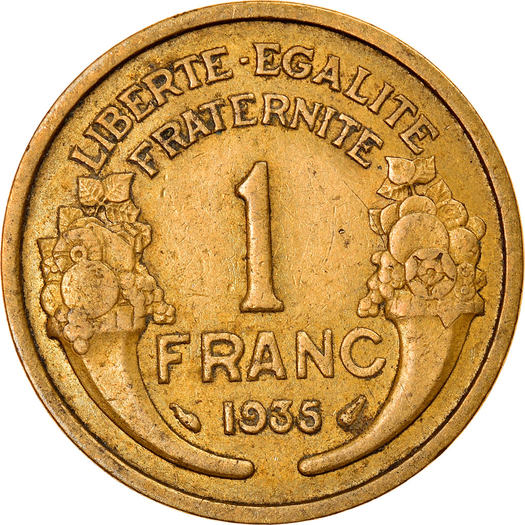 Monnaie, France, Morlon, Franc, 1935, Paris, TTB+, Aluminum-Bronze, Gadoury:470