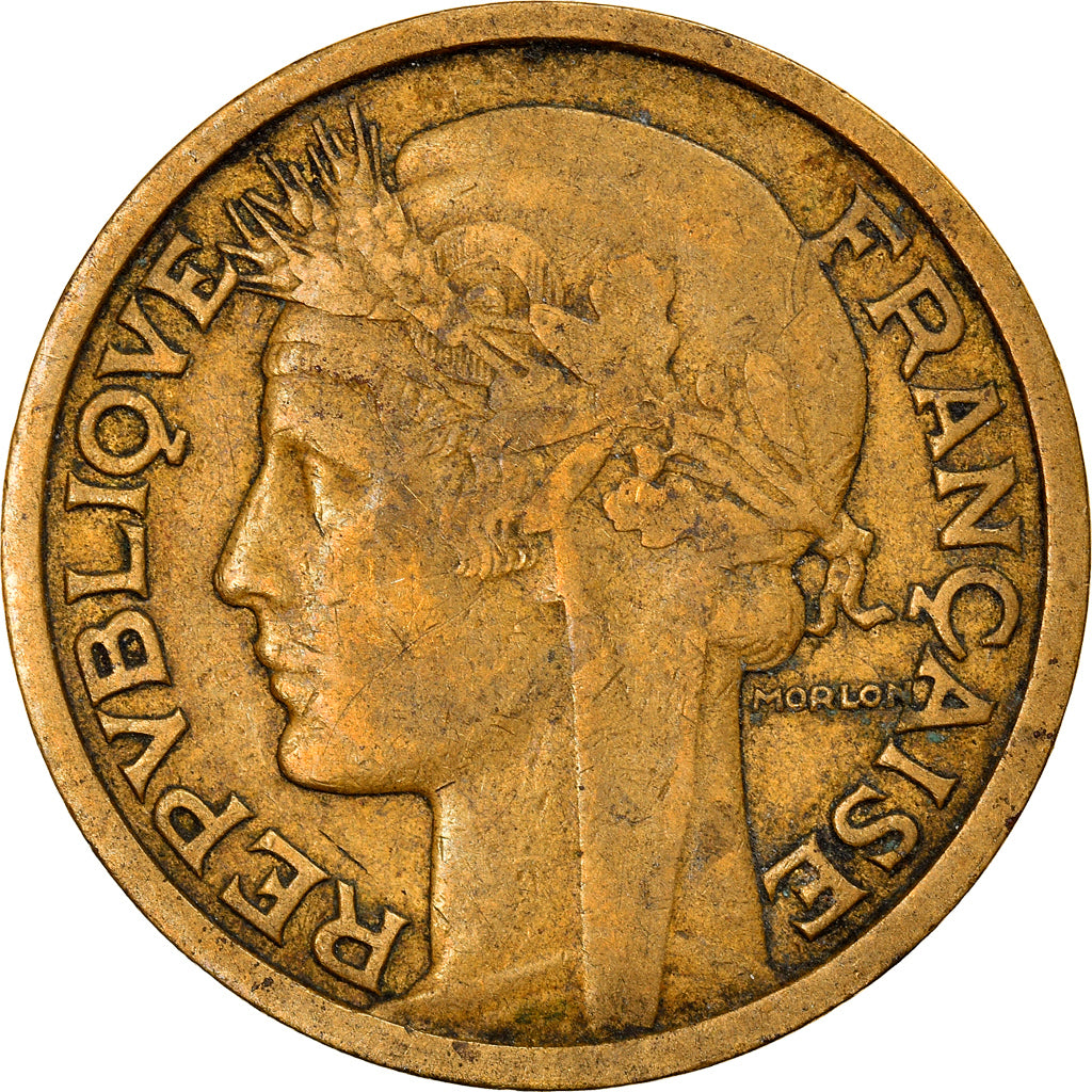 Moeda, França, Morlon, 2 Francs, 1935, EF(40-45), Alumínio-Bronze, KM:886