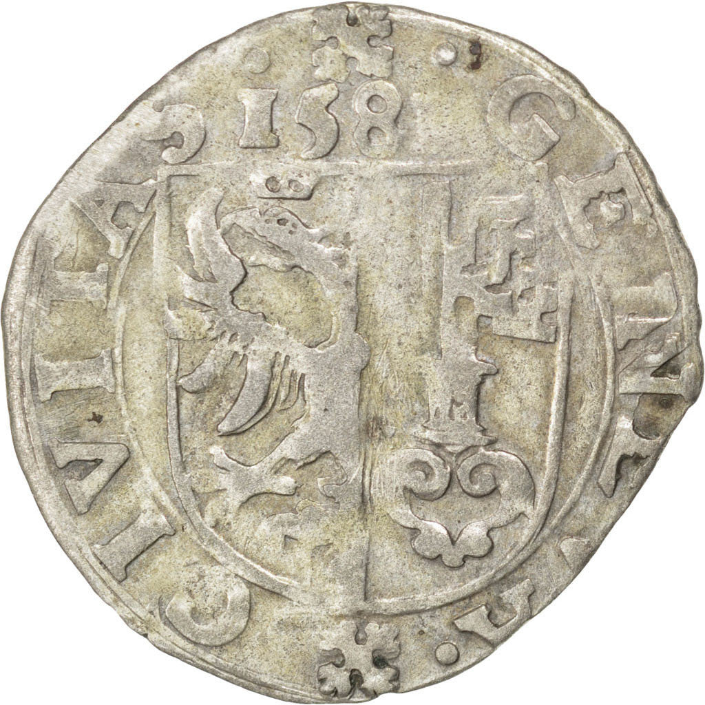 Moneta, Svizzera, 3 Sols, 1581, MB, Biglione