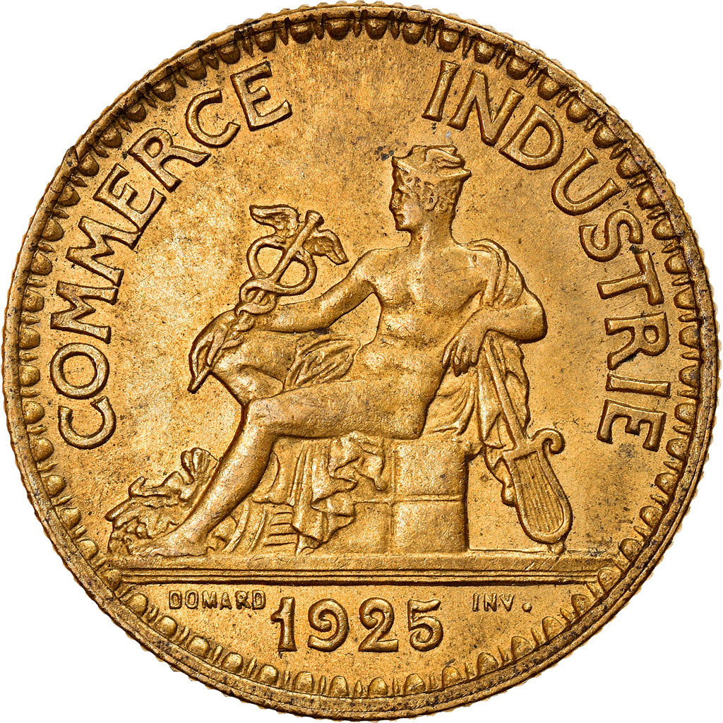 Moeda, França, Chambre de commerce, 2 Francs, 1925, Paris, AU(55-58)