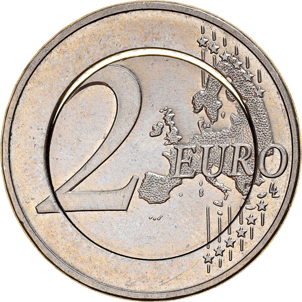 Allemagne, 2 Euro, 2011, Karlsruhe, error with 1€ core, SPL, Cupro-nickel