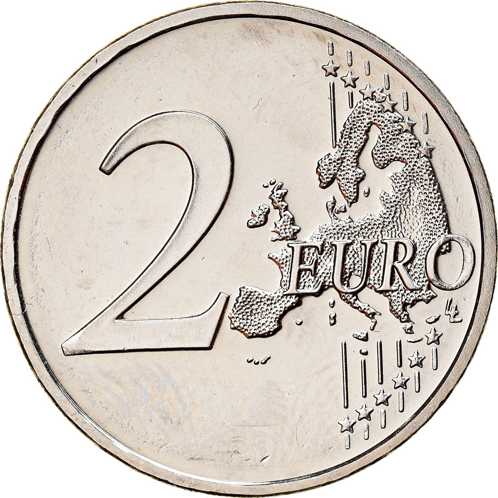 Alemanha, 2 Euro, 2021, Stuttgart, error monometallic, MS(64), Cobre-níquel