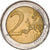 Alemania, 2 Euro, 2008, Stuttgart, error wrong ring, EBC, Cobre - níquel