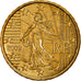Francia, 10 Euro Cent, 2009, Pessac, Error Coin Alignment, EBC, Latón