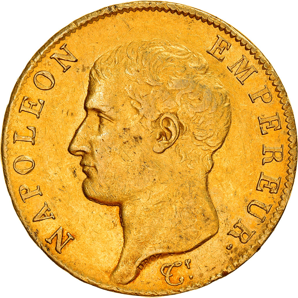 Moneta, Francia, Napoléon I, 40 Francs, 1806, Paris, BB+, Oro, KM:675.1