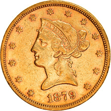 Coin, United States, Coronet Head, $10, Eagle, 1879, U.S. Mint, San Francisco