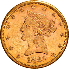 Coin, United States, Coronet Head, $10, Eagle, 1882, U.S. Mint, San Francisco