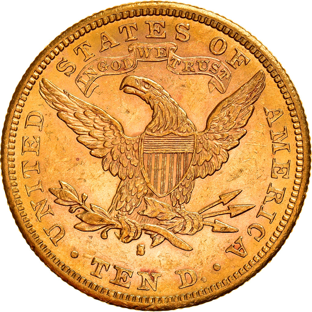 Munten, Verenigde Staten, Coronet Head, $10, Eagle, 1882, U.S. Mint, San
