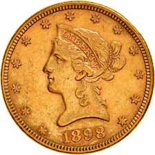 Coin, United States, Coronet Head, $10, Eagle, 1898, U.S. Mint, Philadelphia