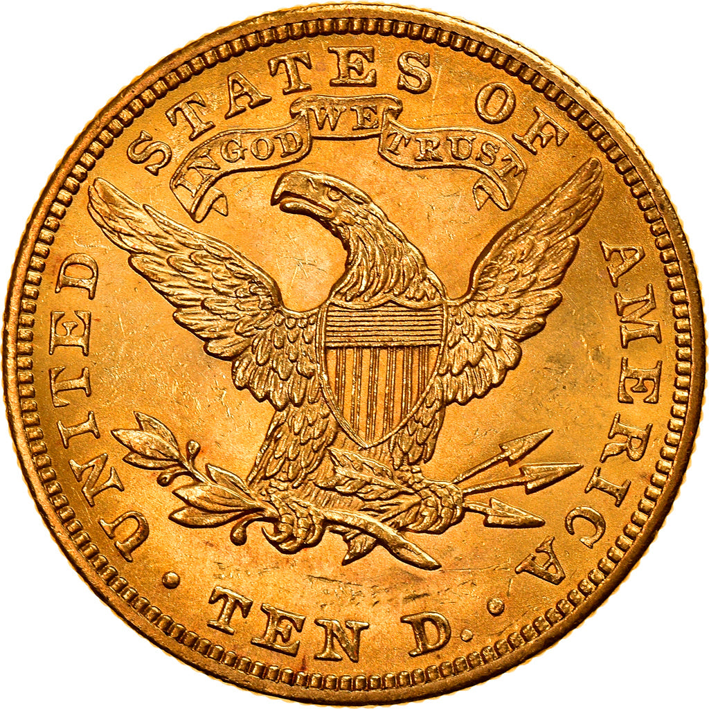 Moneta, USA, Coronet Head, $10, Eagle, 1904, U.S. Mint, Philadelphia, AU(55-58)