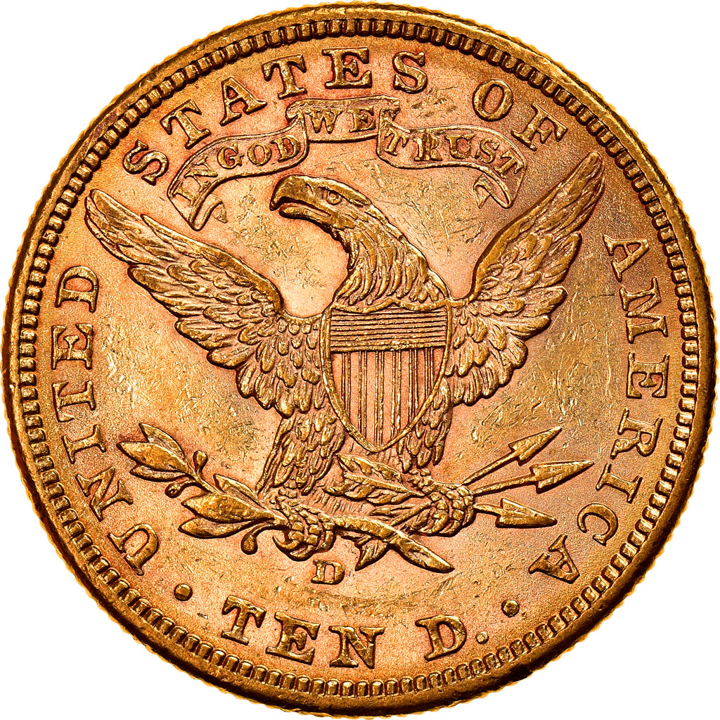Coin, United States, Coronet Head, $10, Eagle, 1906, U.S. Mint, Denver