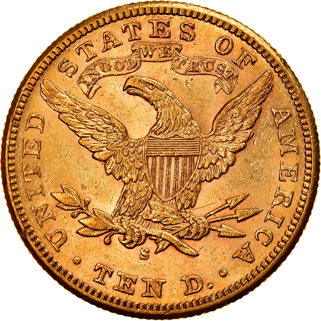 Coin, United States, Coronet Head, $10, Eagle, 1906, U.S. Mint, San Francisco