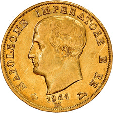 Moneta, STATI ITALIANI, KINGDOM OF NAPOLEON, Napoleon I, 40 Lire, 1814, Milan