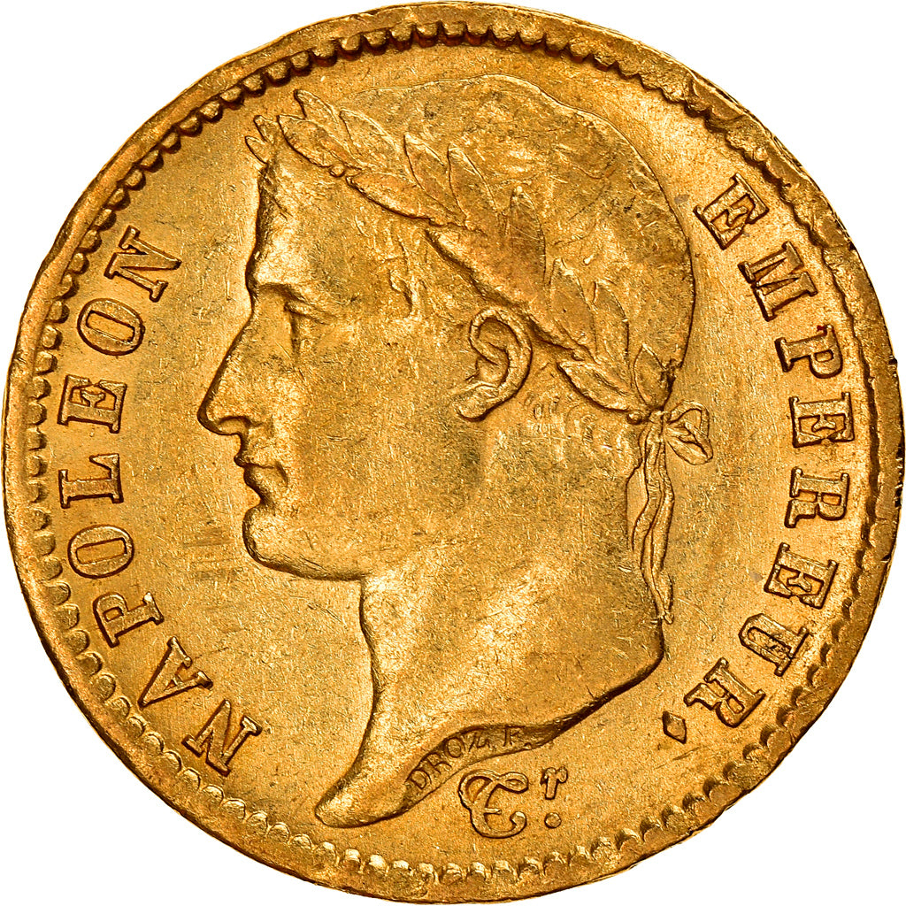 Munten, Frankrijk, Napoléon I, 20 Francs, 1808, Paris, ZF+, Goud, KM:687.1