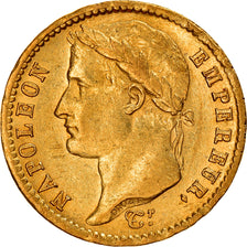 Munten, Frankrijk, Napoléon I, 20 Francs, 1808, Paris, ZF+, Goud, KM:687.1