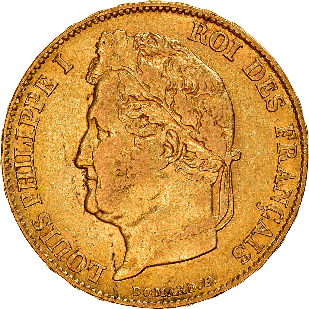 Moneta, Francia, Louis-Philippe, 20 Francs, 1839, Paris, BB, Oro, KM:750.1