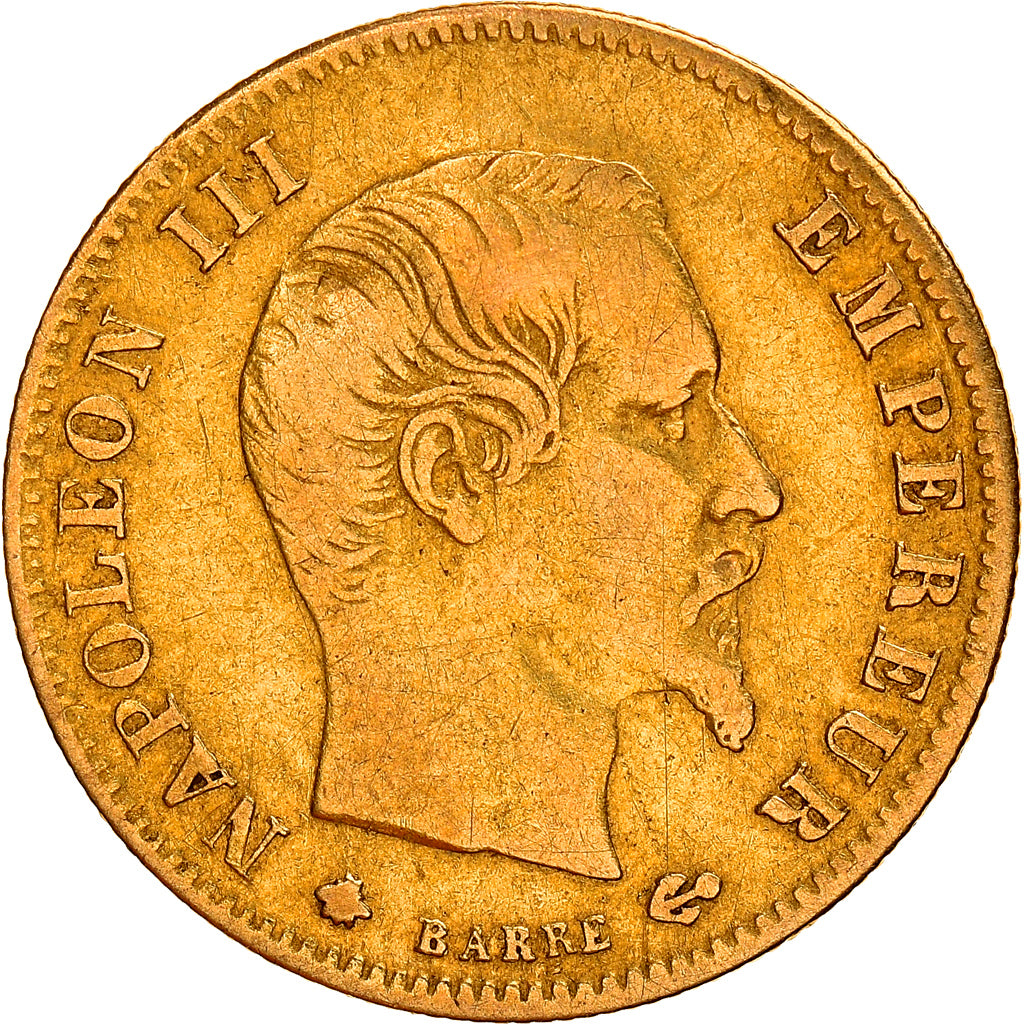 Moneta, Francja, Napoleon III, Napoléon III, 5 Francs, 1859, Strasbourg