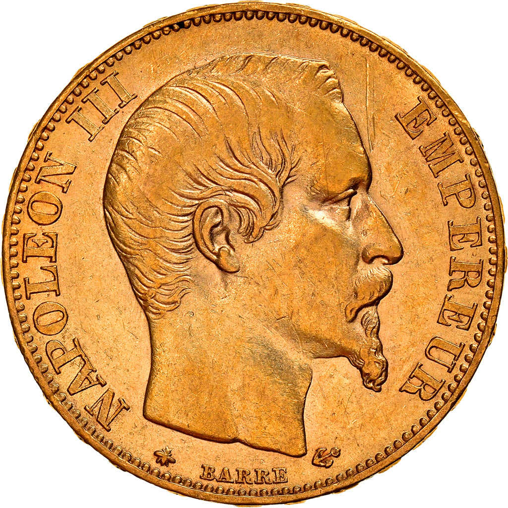 Coin, France, Napoleon III, Napoléon III, 20 Francs, 1855, Strasbourg