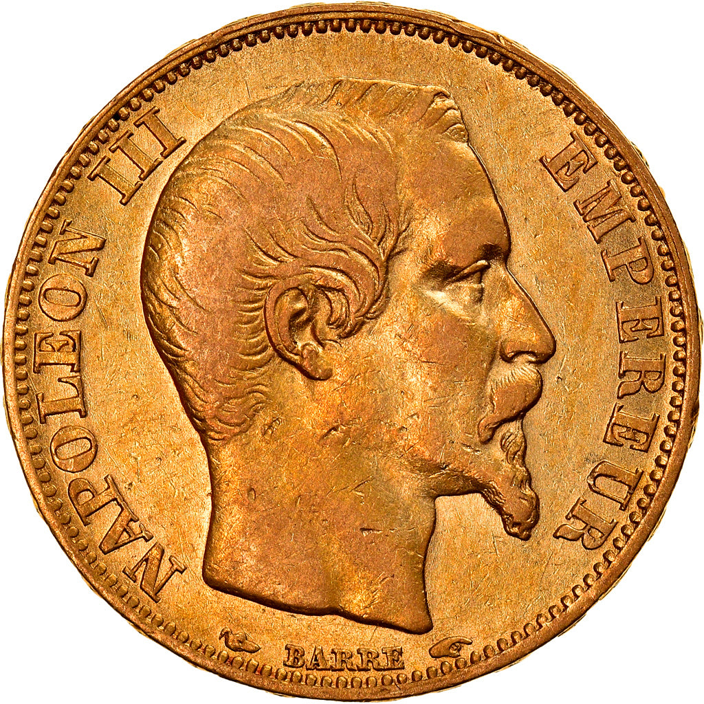 Moneda, Francia, Napoleon III, Napoléon III, 20 Francs, 1854, Paris, MBC+, Oro