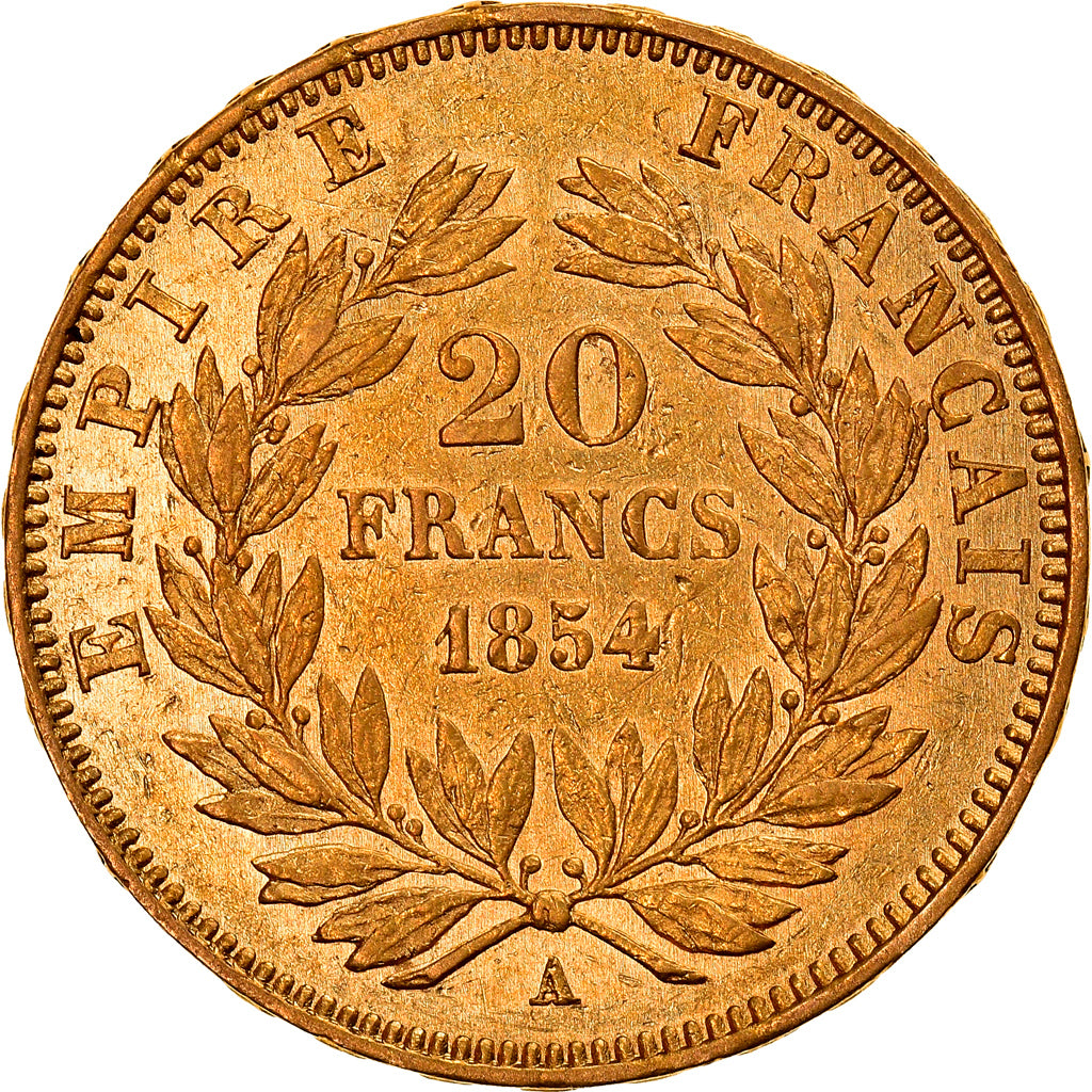 Monnaie, France, Napoleon III, Napoléon III, 20 Francs, 1854, Paris, TTB+, Or