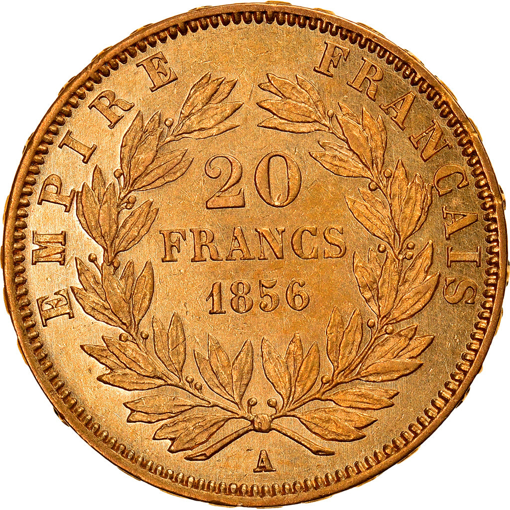 Munten, Frankrijk, Napoleon III, Napoléon III, 20 Francs, 1856, Paris, ZF+