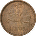 Lituania, 2 Centai, 1936, BB, Bronzo, KM:80