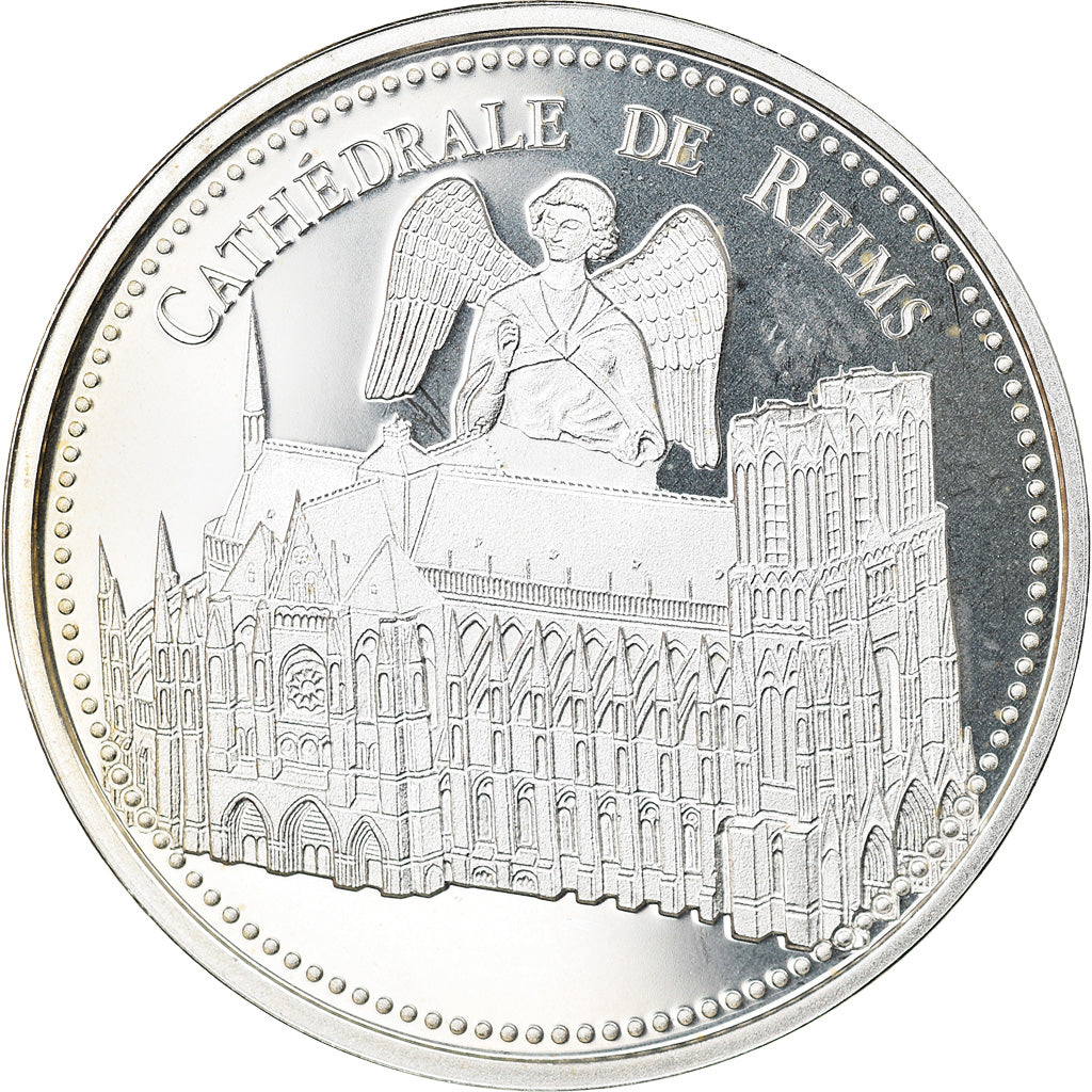 France, Medal, Cathédrale de Reims, Arts & Culture, MS(65-70), Silver
