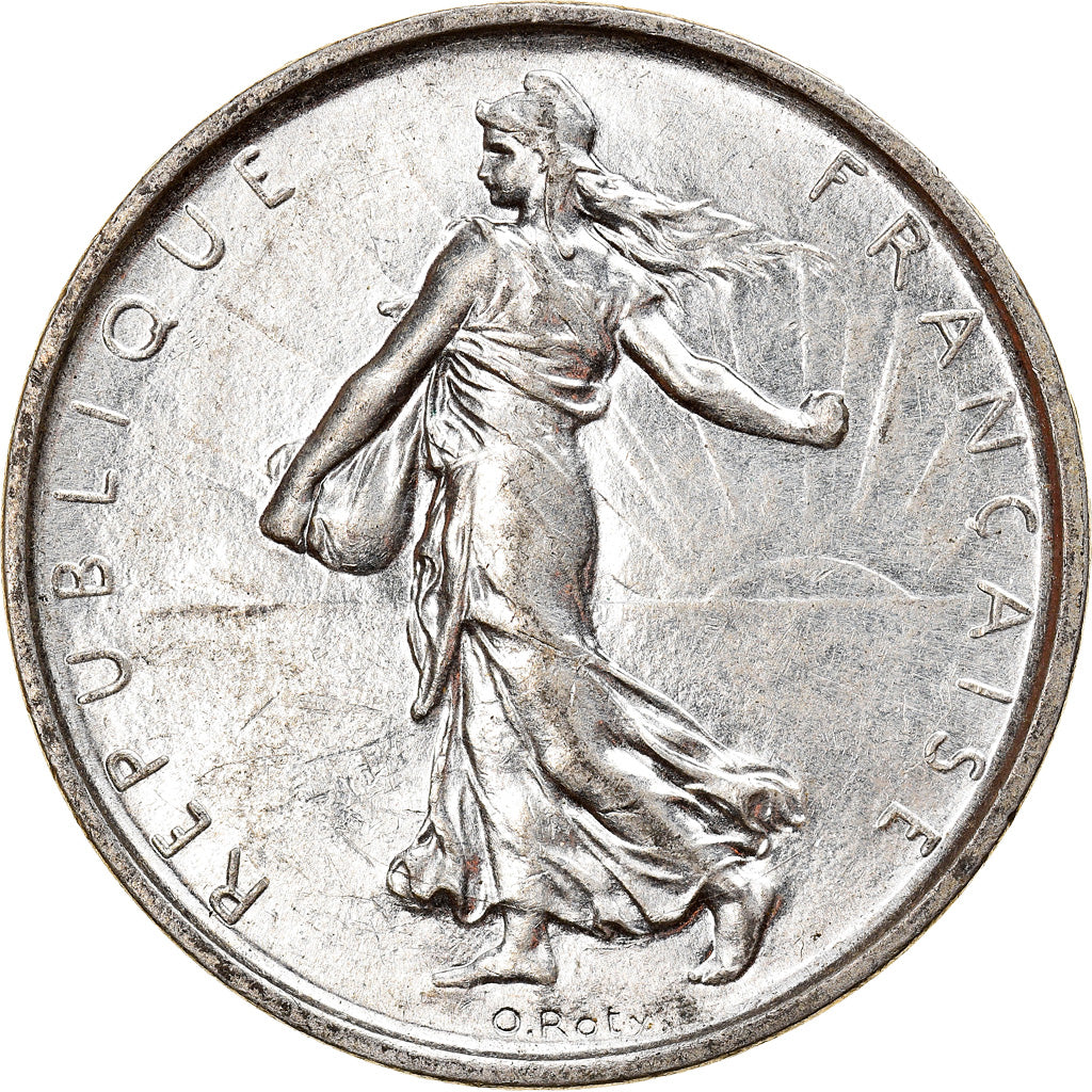 Munten, Frankrijk, Semeuse, 5 Francs, 1966, Paris, PR, Zilver, KM:926