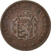 Munten, Luxemburg, William III, 5 Centimes, 1860, Paris, FR+, Bronze, KM:22.2