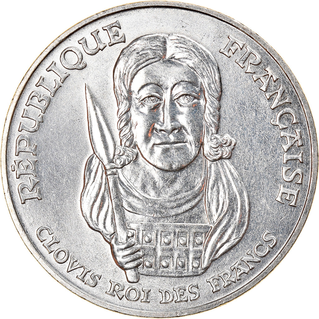 Monnaie, France, Clovis, 100 Francs, 1996, SUP+, Argent, Gadoury:953, KM:1180