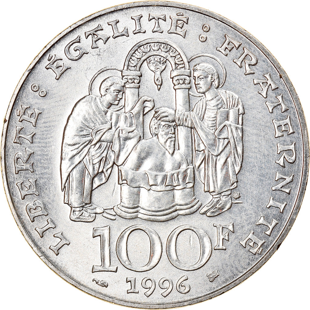 Monnaie, France, Clovis, 100 Francs, 1996, SUP+, Argent, Gadoury:953, KM:1180