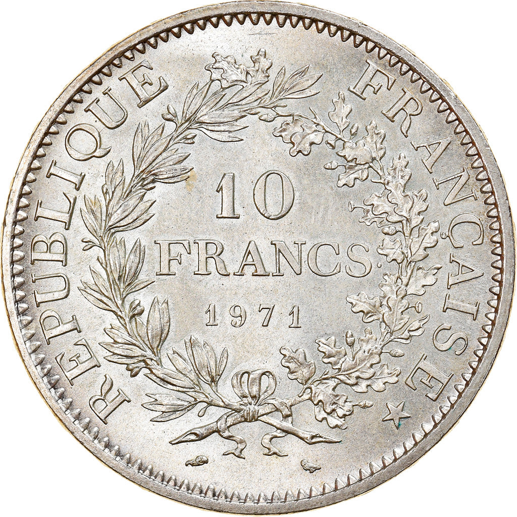 Moneta, Francia, Hercule, 10 Francs, 1971, Paris, SPL, Argento, KM:932