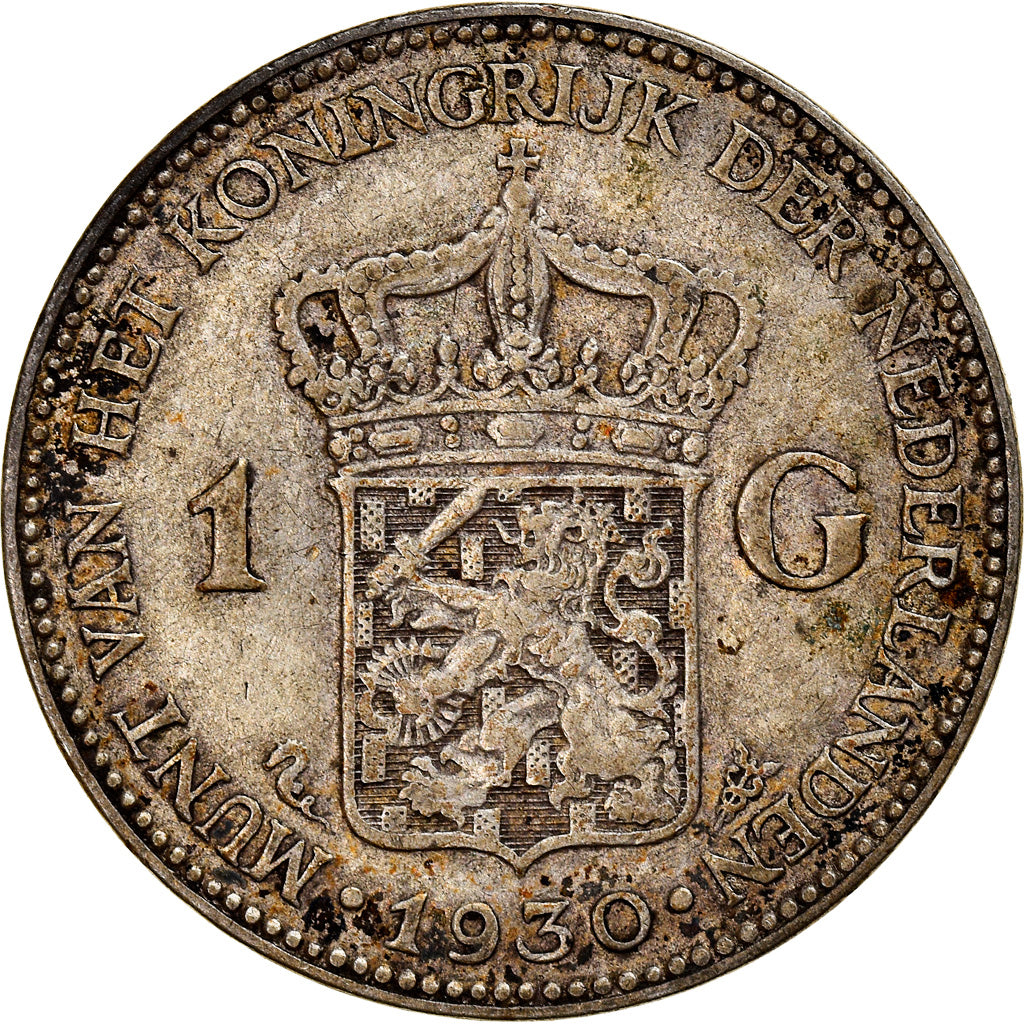 Moneta, Paesi Bassi, Wilhelmina I, Gulden, 1930, BB, Argento, KM:161.1