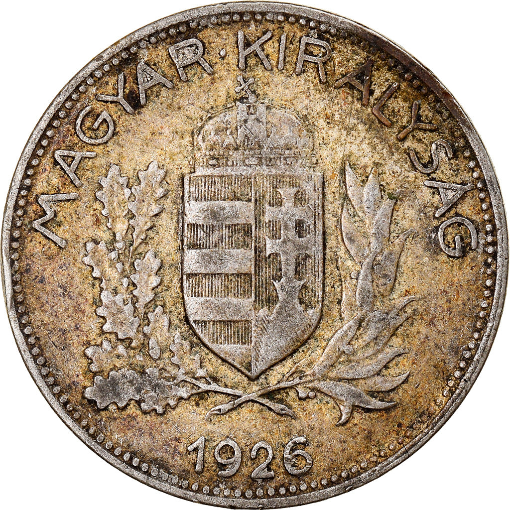 Moneta, Ungheria, Pengo, 1926, Budapest, BB, Argento, KM:510