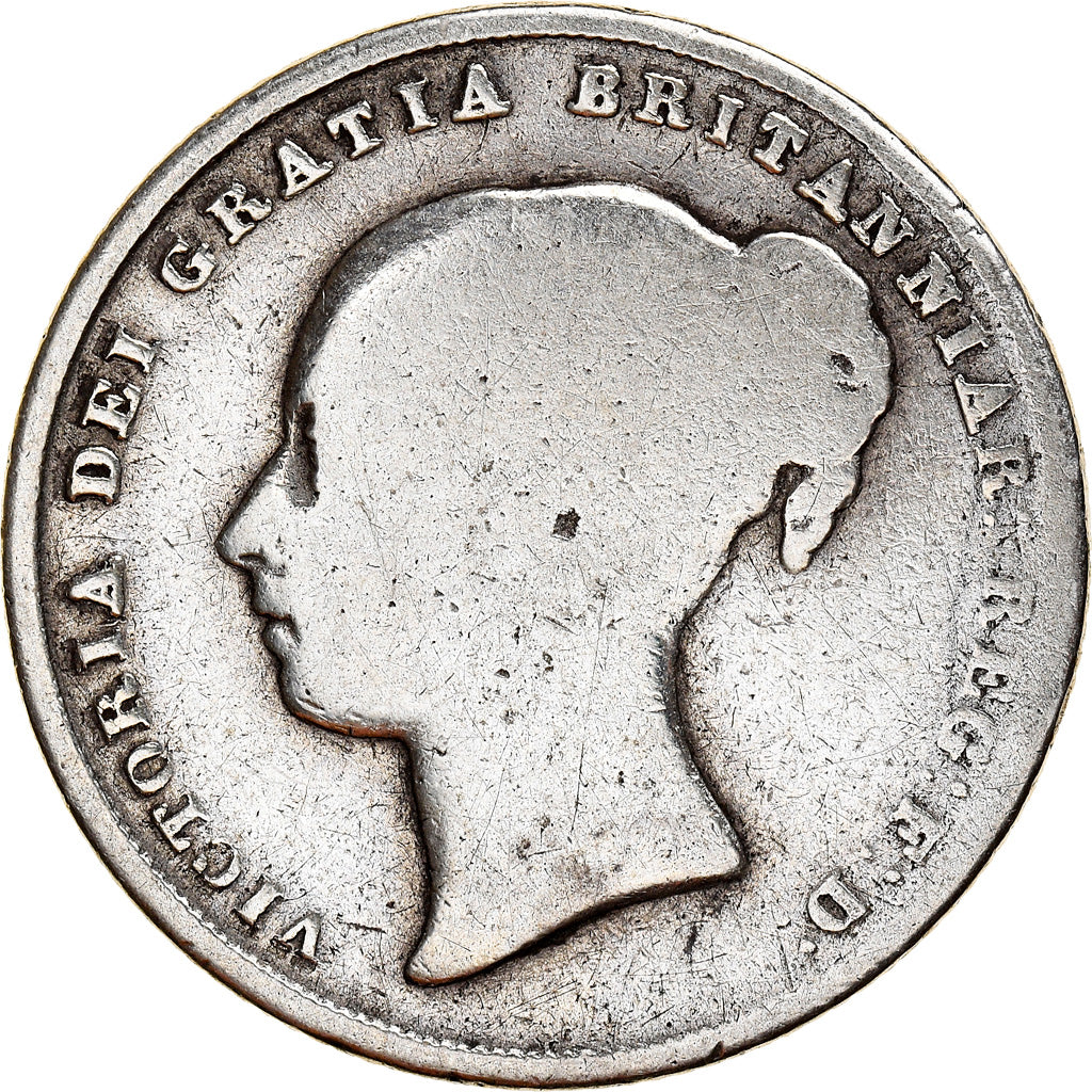 Moneta, Gran Bretagna, Victoria, Shilling, 1846, B+, Argento, KM:734.1