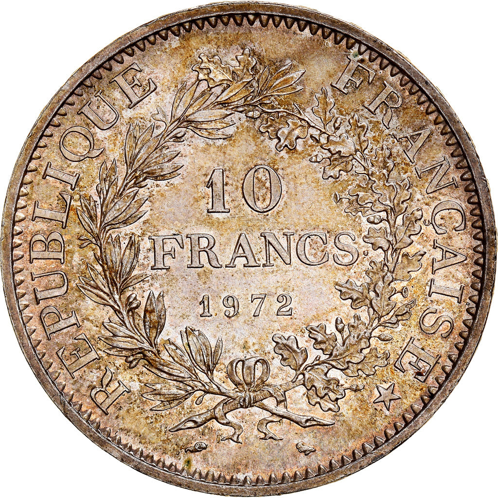 Coin, France, Hercule, 10 Francs, 1972, Paris, MS(63), Silver, KM:932