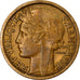 Munten, Frankrijk, Morlon, 2 Francs, 1935, ZF, Aluminum-Bronze, KM:886