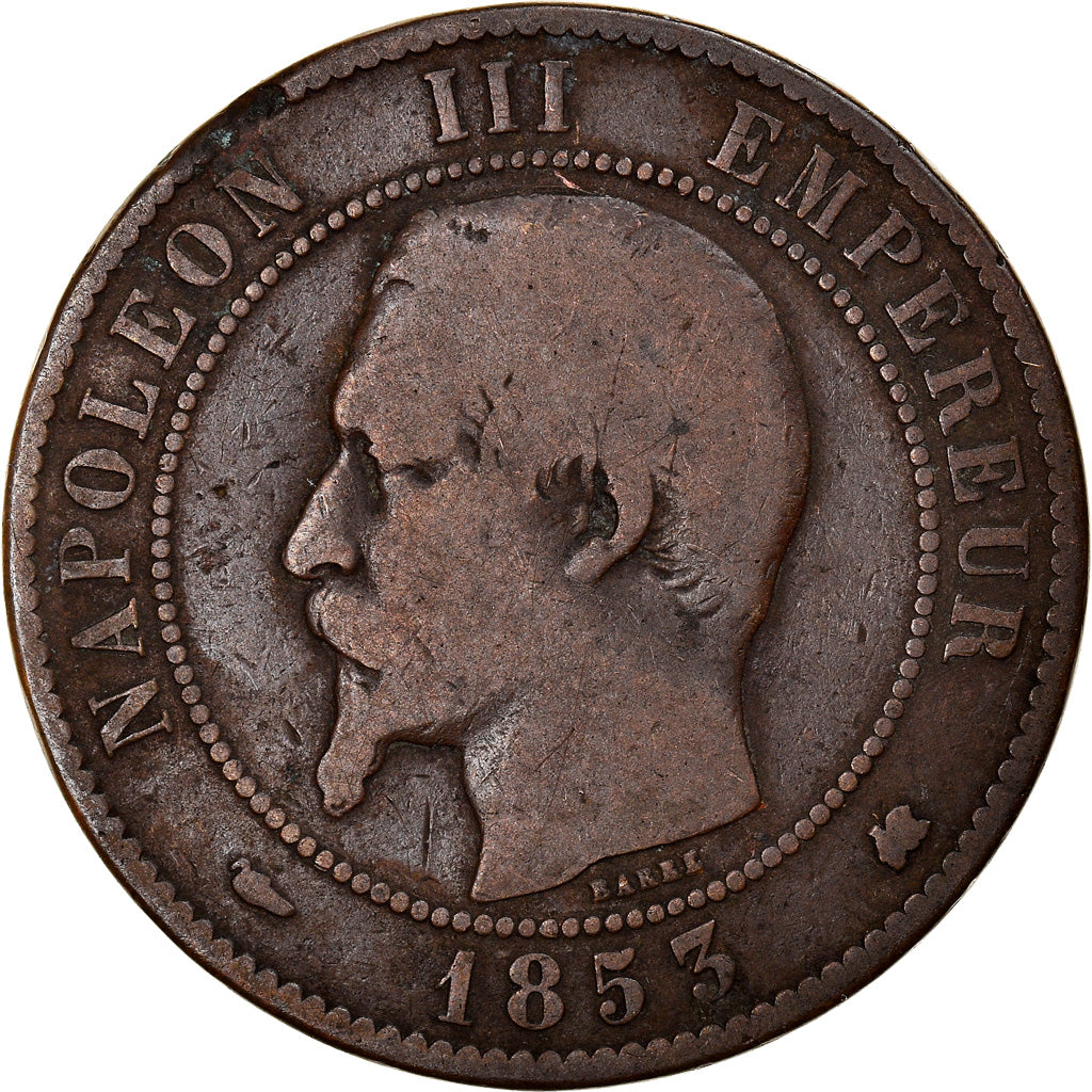 Münze, Frankreich, Napoleon III, Napoléon III, 10 Centimes, 1853, Bordeaux, S