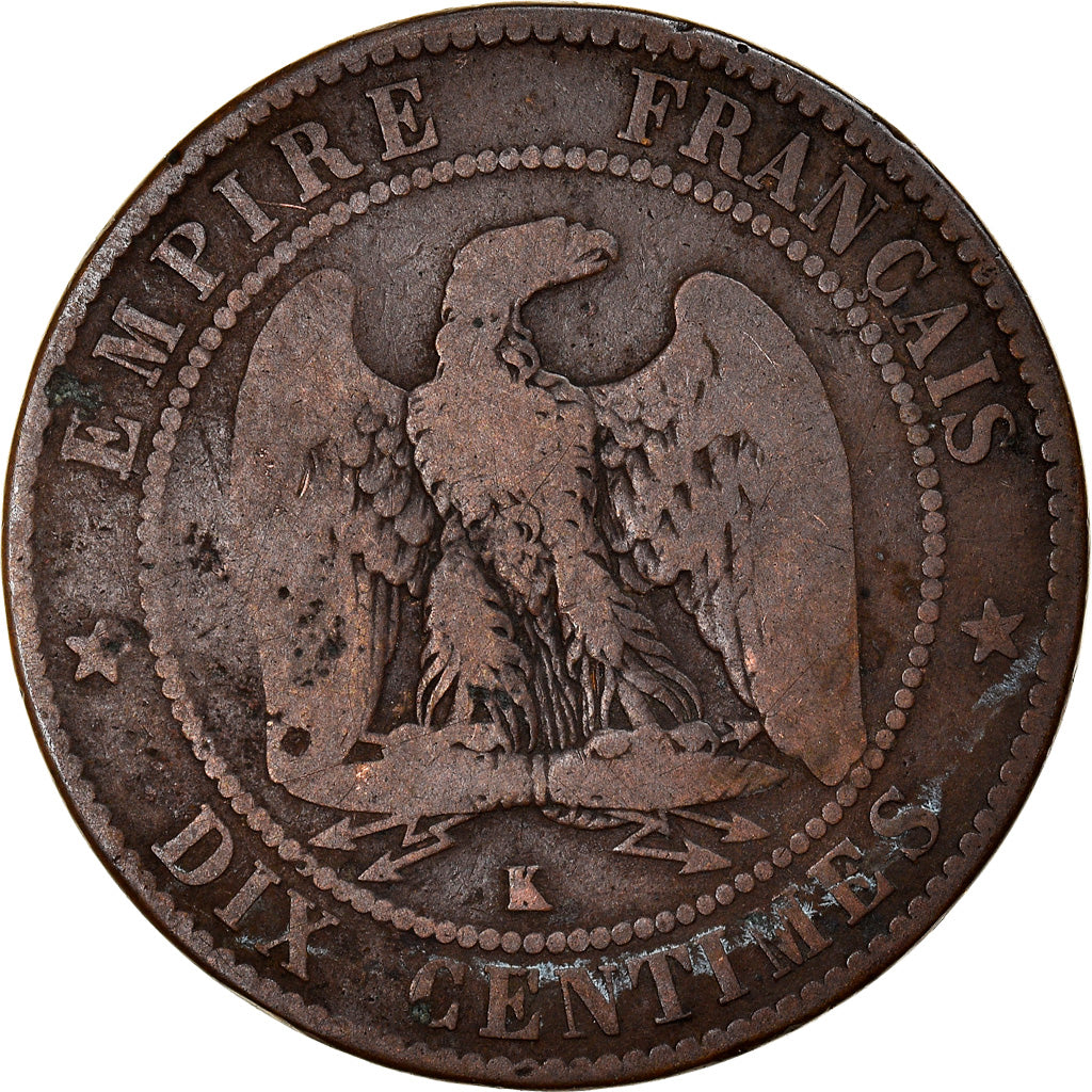 Münze, Frankreich, Napoleon III, Napoléon III, 10 Centimes, 1853, Bordeaux, S