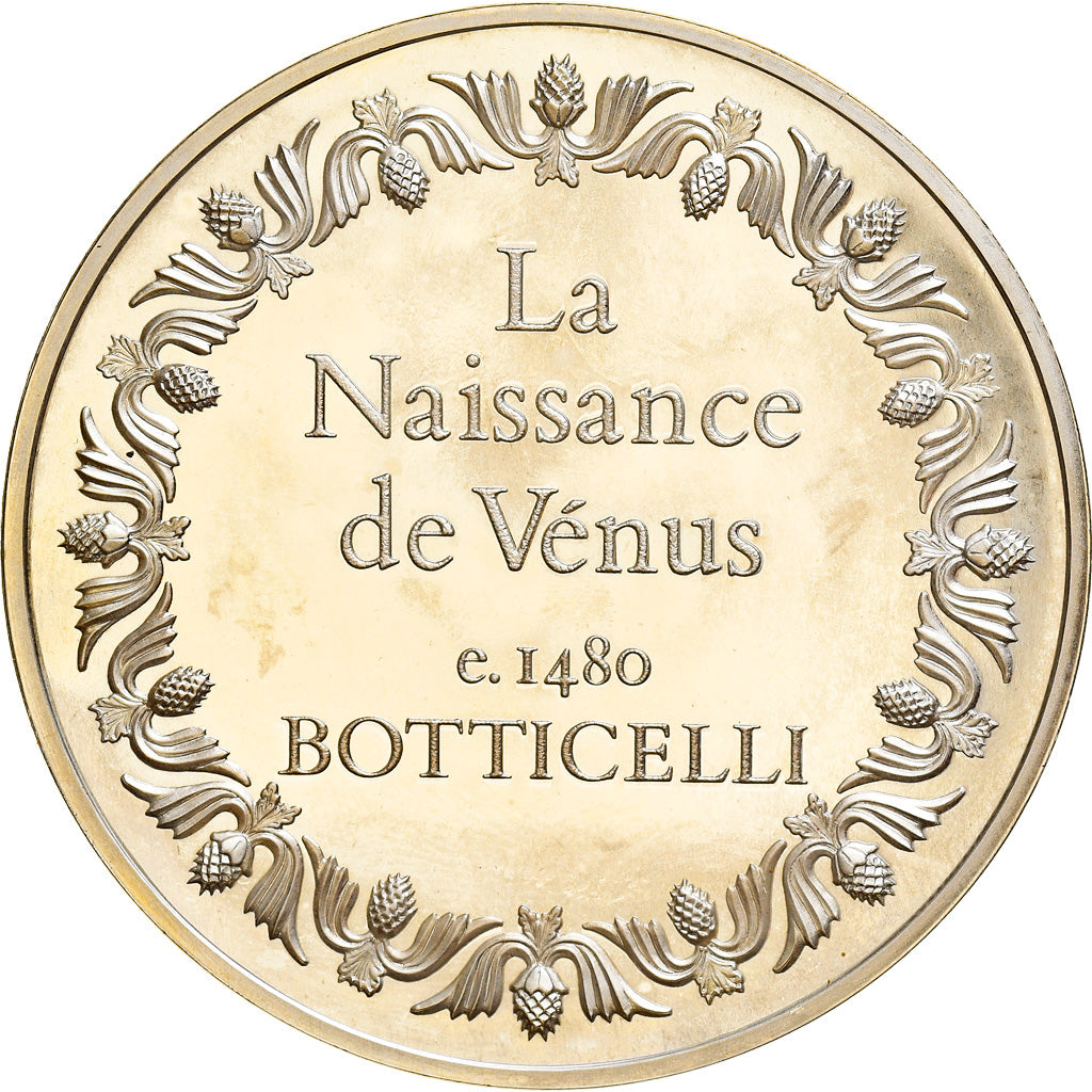 France, Médaille, Peinture, La Naissance de Vénus, Botticelli, SPL, Argent