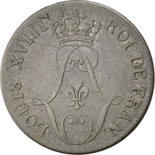 FRENCH GUIANA, 10 Centimes, 1818, Paris, KM #A1, VF(30-35), Billon, 22.5,...