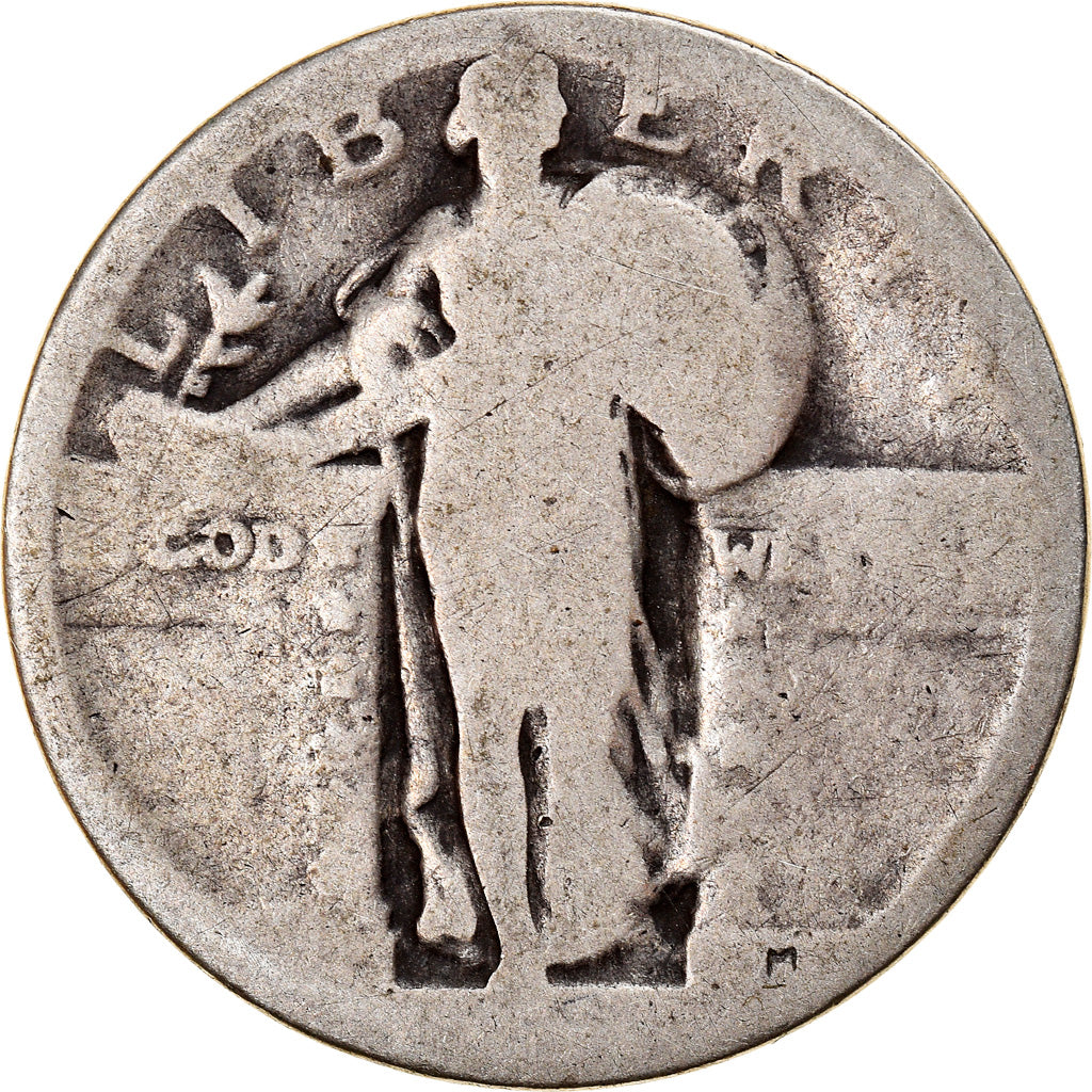 Coin, United States, Quarter, F(12-15), Silver, KM:145